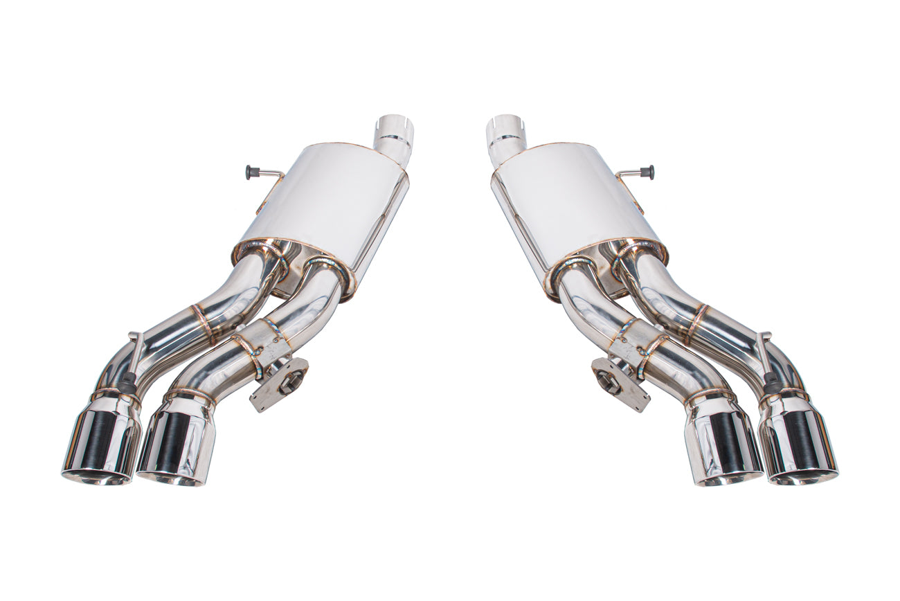 2016+ Cadillac CTS-V V3 Sedan | NPP Valved Axle Back Quad Tips Exhaust